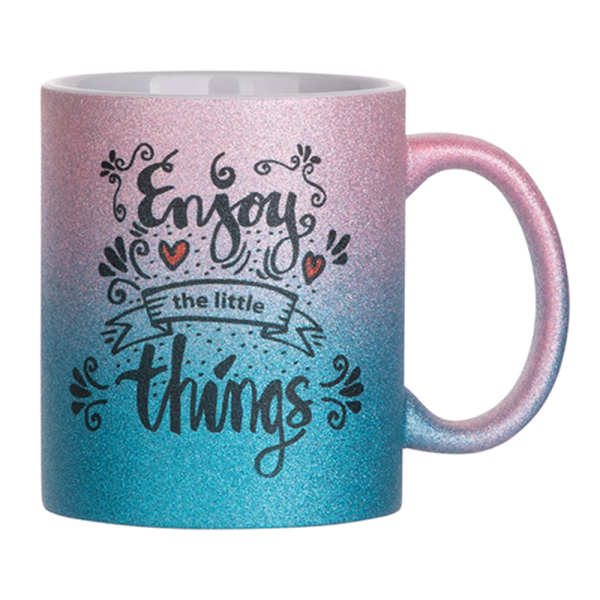 HPN SubliCraft 11 oz. Glitter Gradient Sublimation Ceramic Mug - 36 per case Online - Image 2
