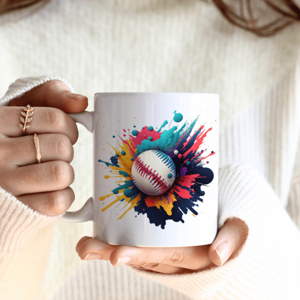 Splatter Baseball Design Cheap
