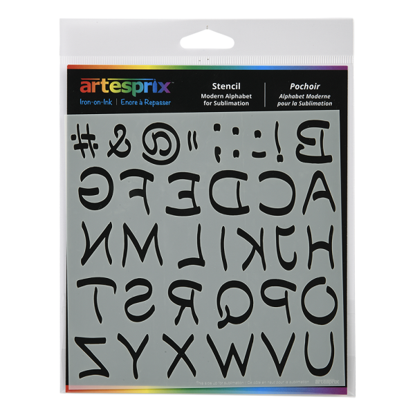 Artesprix Sublimation Marker Stencil - Modern Alphabet - 6  x 6  For Cheap