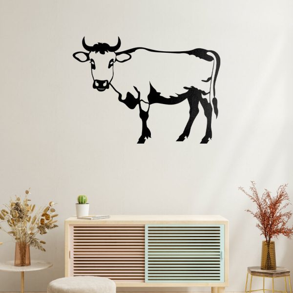 Standing Side Cow Vector Design For Cheap