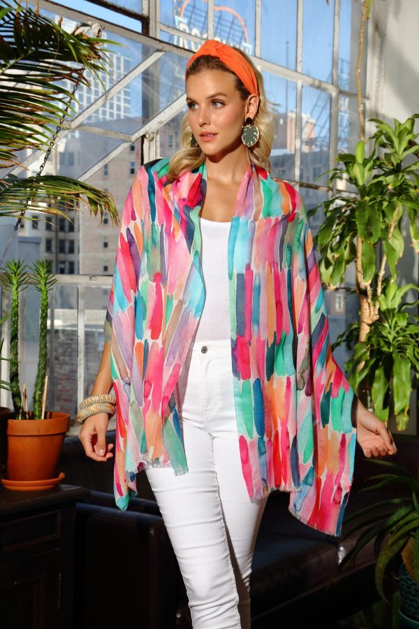 Paint Bars Cotton Modal Scarf Hot on Sale