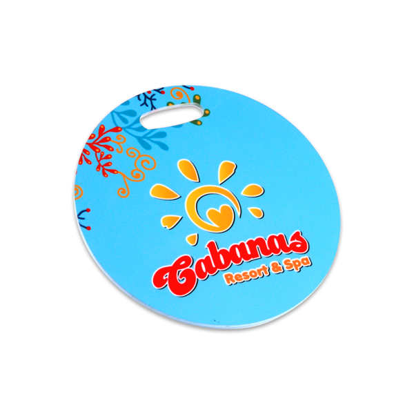 Unisub 4  Round Sublimation FRP Bag Tag For Sale - Image 2