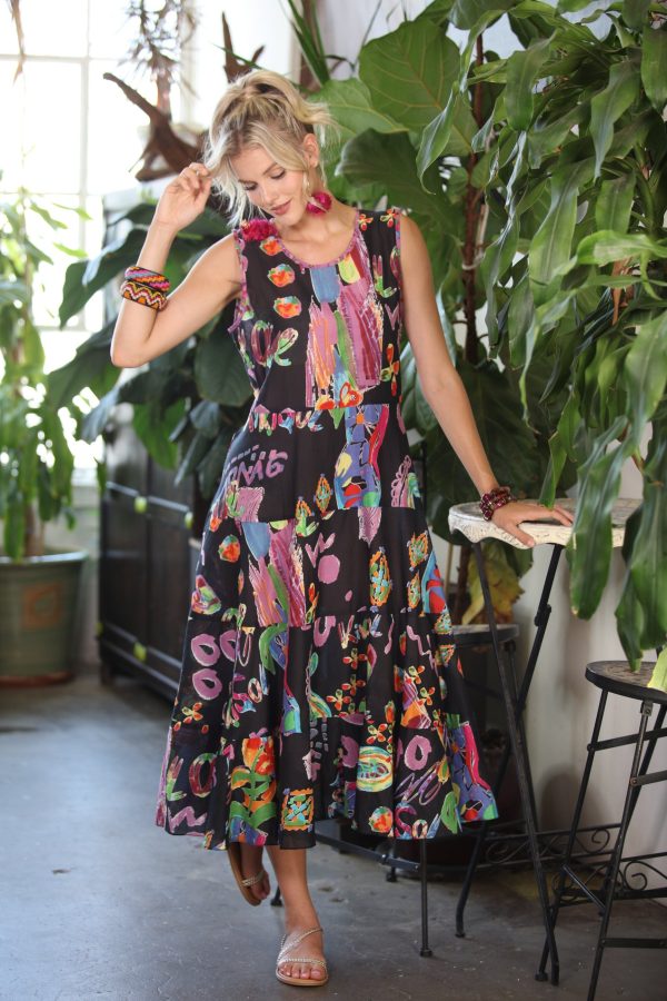 Black KikiSol Love Long Tank Dress Online Sale