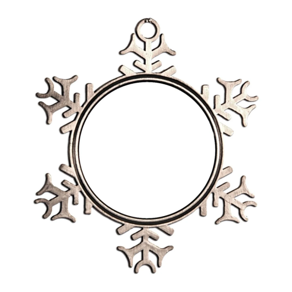 HPN SubliCraft 2.75  x 3  Pewter Snowflake Ornament w  Sublimatable Insert - 240 Per Case Fashion