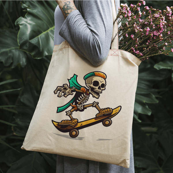 Skating Skeleton with Cape Design For Cheap - Image 2