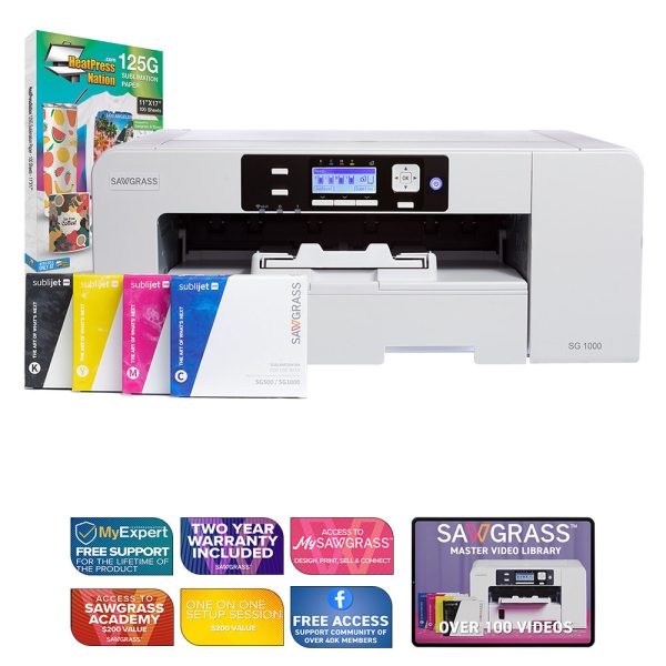 Sawgrass Virtuoso SG1000 Complete Sublijet Sublimation Printer Kit Supply