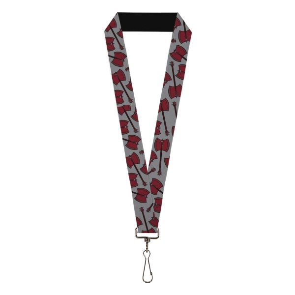 Lanyard - 1.0  - Adventure Time Marceline s Axe Bass Scattered Gray Fashion